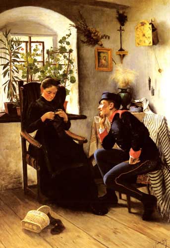 Painting Code#11703-Pal, Benes: The Soldier's Sweetheart