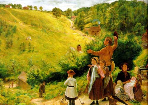 Painting Code#11763-Redgrave, Richard(England): The Emigrant's Last Sight of Home