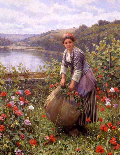 Painting Code#11856-Knight, Daniel Ridgway(USA): The Grass Cutter