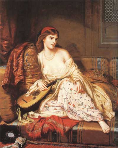 Painting Code#11860-Nicholls, Charles Wynee(Ireland): The Light of the Harem