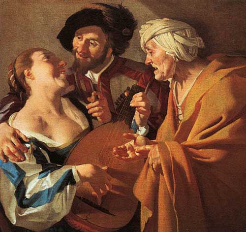Painting Code#11978-Baburen,Dirck van: The Procuress