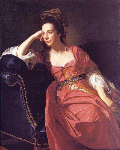 Painting Code#11998-Copley, John Singleton(USA): Mrs. Thomas Gage (Margaret Kemble)