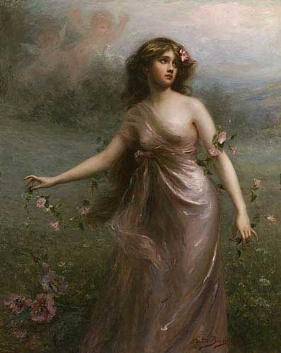 Painting Code#12008-Bisson, Eduoard(France): Summer
