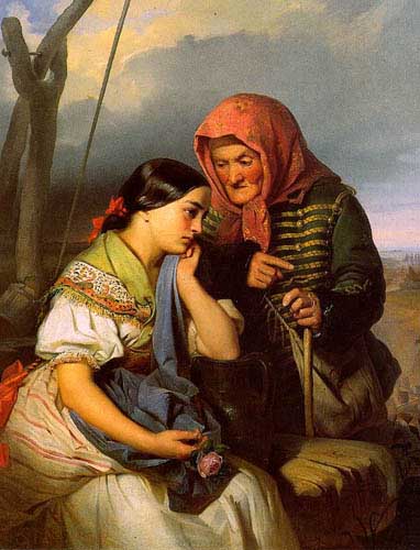 Painting Code#12069-Giergl, Alajos Gyorgyi: Consolation