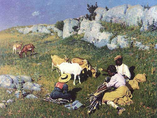 Painting Code#12114-Leigh, William Robinson(USA): Loitering