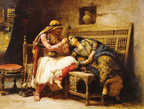 Painting Code#12402-Frederick Arthur Bridgeman - Queen of the Brigands