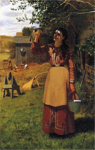 Painting Code#12501-Brown, John George - The Cherry Picker