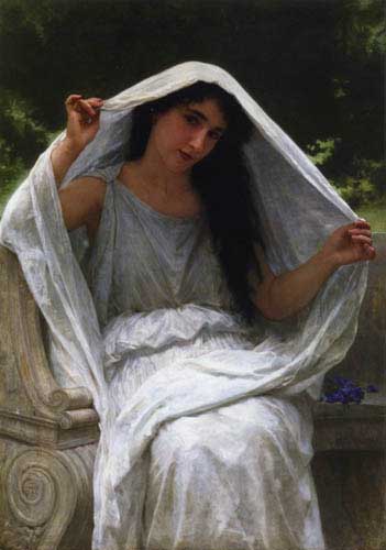 Painting Code#12593-Bouguereau, William - The Veil