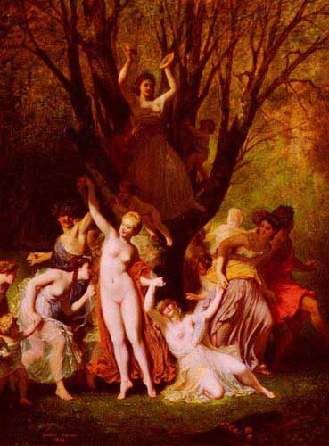 Painting Code#1421-Picou, Henri Pierre(France): A May Round