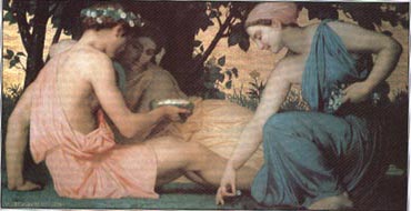 Painting Code#1435-Bouguereau, William(France): Spring