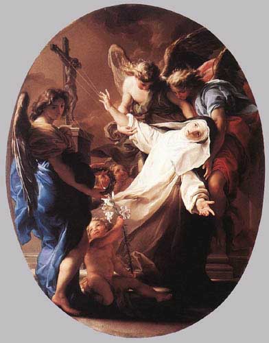 Painting Code#1482-Batoni, Pompeo: The Ecstasy of St Catherine of Siena