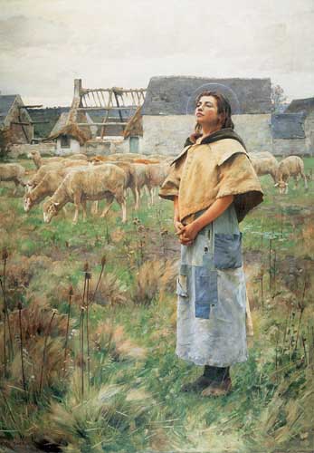 Painting Code#1488-Pearce, Charles Sprague(USA): Sainte Genevieve