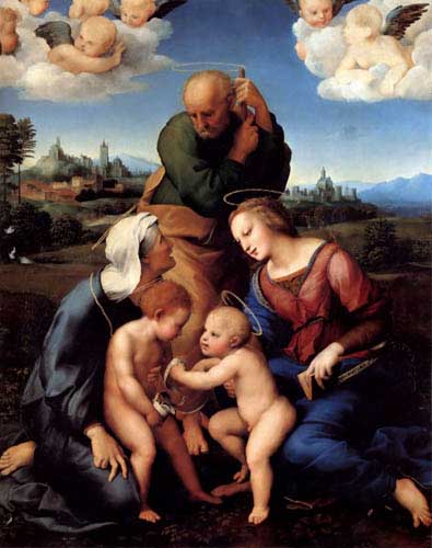 Painting Code#15029-Raphael - Canigiani Holy Family