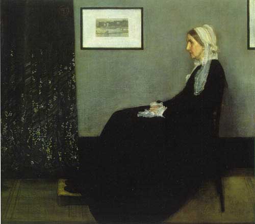 Painting Code#1532-Whistler, James Abbott McNeill: Arrangement in Grey and Black: Portrait of the Painter's Mother