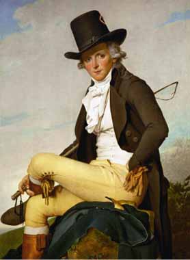 Painting Code#15435-David, Jacques-Louis - Portrait of Pierre Seriziat
