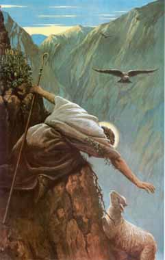 Painting Code#15541-Alfred Soord - The Lost Sheep