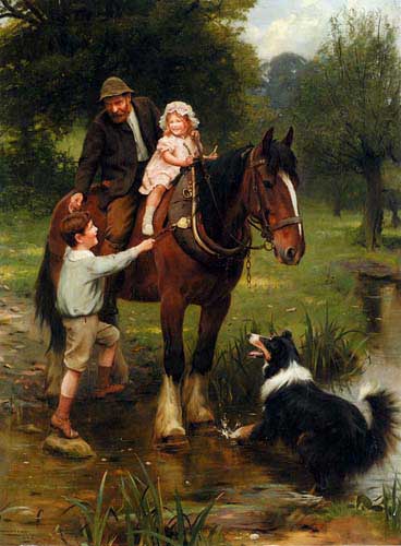 Painting Code#1576-Elsley, Arthur John(England): A Helping Hand
