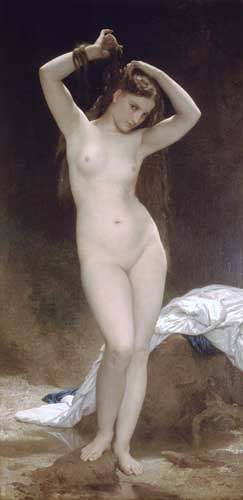 Painting Code#1632-Bouguereau, William(France): Bather