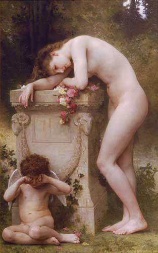 Painting Code#1635-Bouguereau, William(France): Elegy