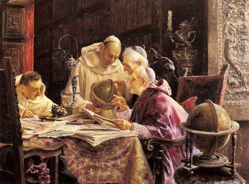 Painting Code#1873-Arnosa, Jose Gallegos y: The Geographers