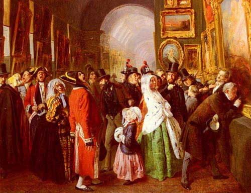 Painting Code#1927-Biard, Fran&amp;ccedil;ois-Auguste(France): On Ferme