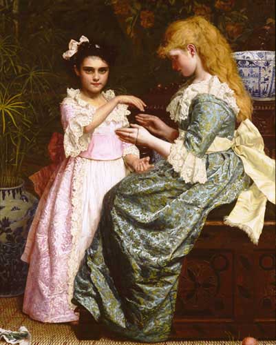 Painting Code#1982-Brooks, Maria Matilda(UK): Cat's Cradle