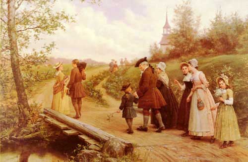 Painting Code#1987-Brownscombe, Jennifer: Sunday Morning