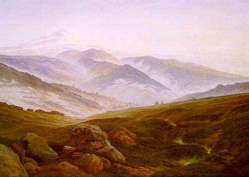 Painting Code#20013-Friedrich, Caspar David(Germany): Riesengebirge