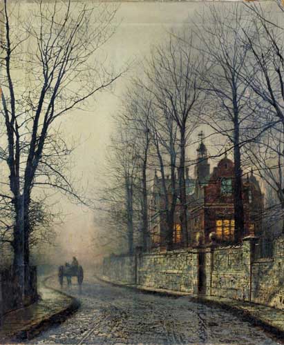 Painting Code#2003-Grimshaw, John Atkinson(England): November Moonlight