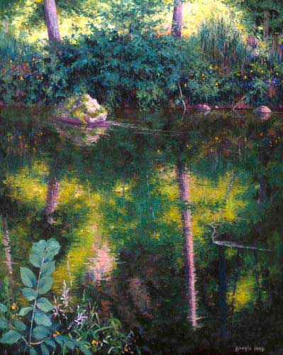 Painting Code#20039-Peter J. Bougie: Reflected World 