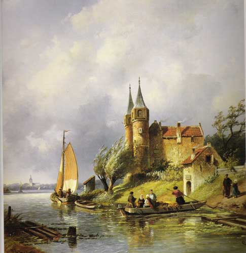 Painting Code#20085-Leickert, Charles Henri Joseph(Belgium):Summer Landscape