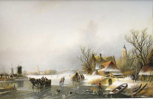 Painting Code#20086-Spohler, Jan Jacob Coenraad(Netherlands): Winter
