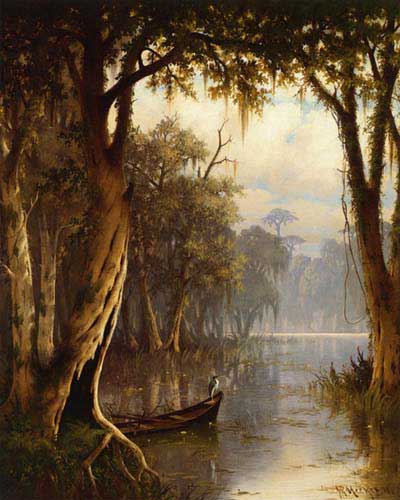 Painting Code#20175-Joseph R Meeker - Louisiana Bayou