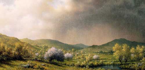 Painting Code#20323-Martin Johnson Heade - April Showers