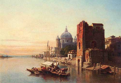 Painting Code#2244-Bossuet, Fran&amp;ccedil;ois Antoine(Belgium):  Tour De L'or, Seville