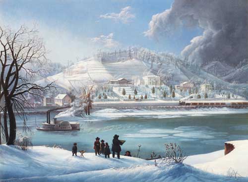 Painting Code#2255-Martin Andreas Reisner - The &#039;Forest Queen&#039; in Winter