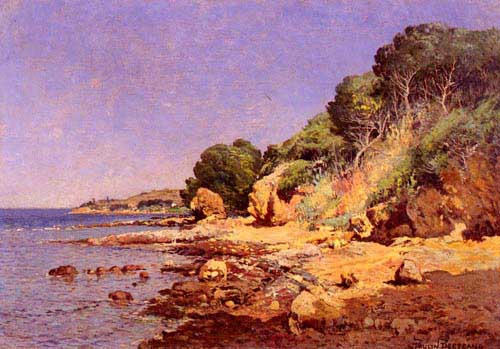 Painting Code#2267-Bertrand, Paulin Andre(France): 'Font Brun' Dans Le Var