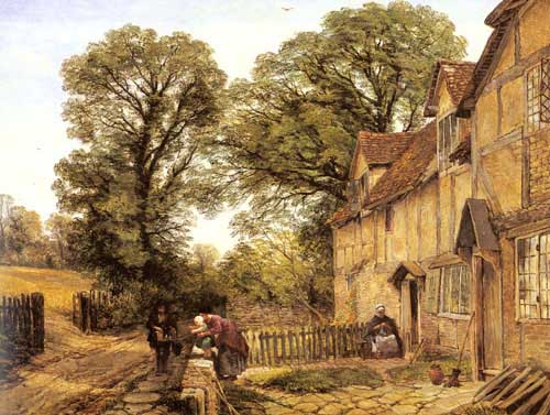 Painting Code#2343-Creswick, Thomas(UK): The Pedlars's Visit