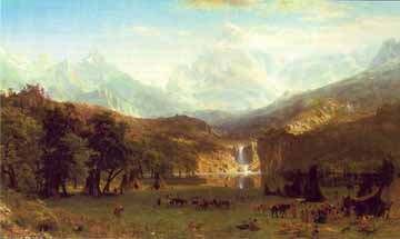 Painting Code#2401-Bierstadt, Albert (USA): The Rocky Mountains, Lander's Peak