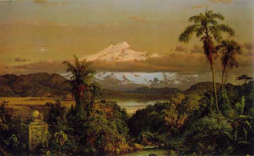Painting Code#2406-Church, Frederic Edwin(USA): Cayambe