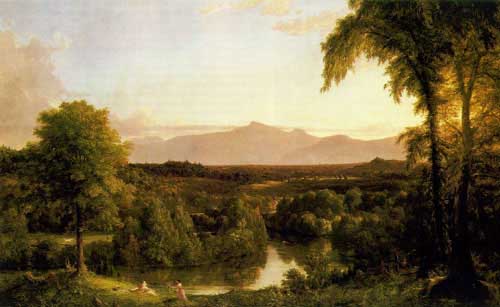 Painting Code#2410-Cole, Thomas(USA): View on the Catskill - Early Autumn