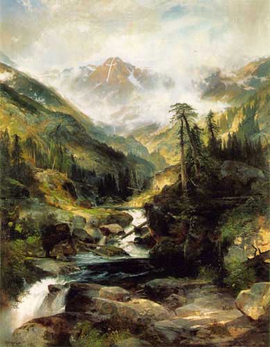 Painting Code#2423-Moran, Thomas(USA): Mountain of the Holy Cross