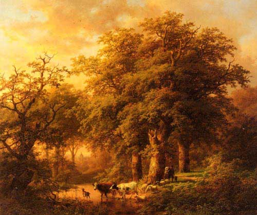 Painting Code#2634-Klombeck, Johann Bernard(Belgium): Summer