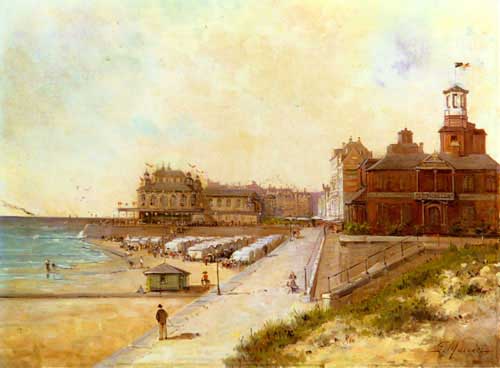 Painting Code#2696-Mascart, Gustave(France): Sur la Plage