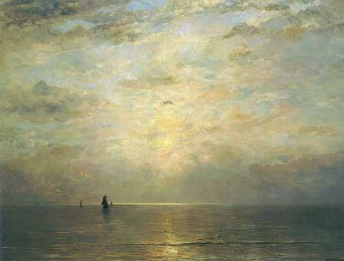 Painting Code#2733-Mesdag, Hendrik Willem(Holland): Setting Sun