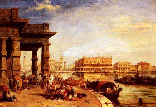 Painting Code#2782-Pritchett, Edward(UK): Looking To St Mark's Square From The Dogana