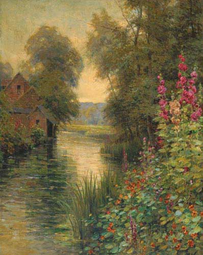 Painting Code#2786-Knight, Louis Aston - At Beaumont-le-Roger