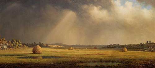 Painting Code#2874-Martin Johnson Heade - Newburyport Meadows