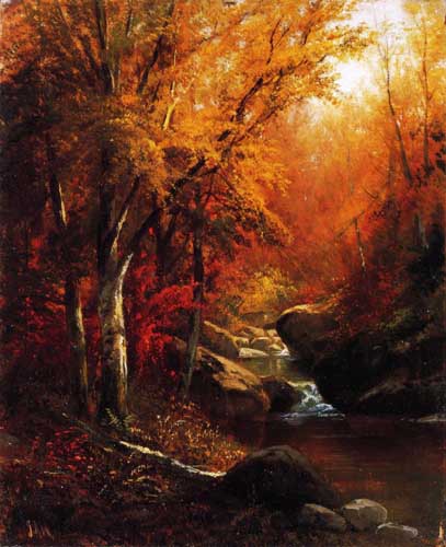 Painting Code#2880-J. Antonio Hekking - Mountain Stream