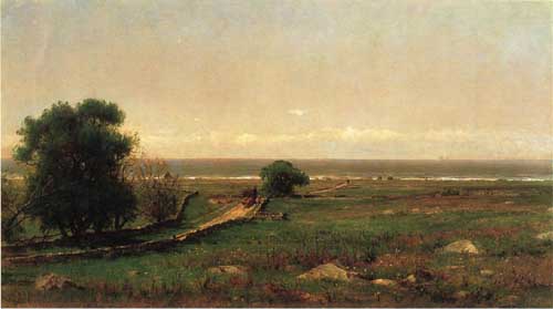 Painting Code#2901-Thomas Worthington Whittredge - The Old Road to the Sea